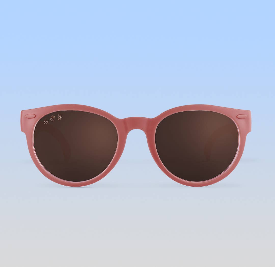 Round Sunglasses | Dusty Rose: Toddler (Ages 2-4) / Brown Polarized Lens