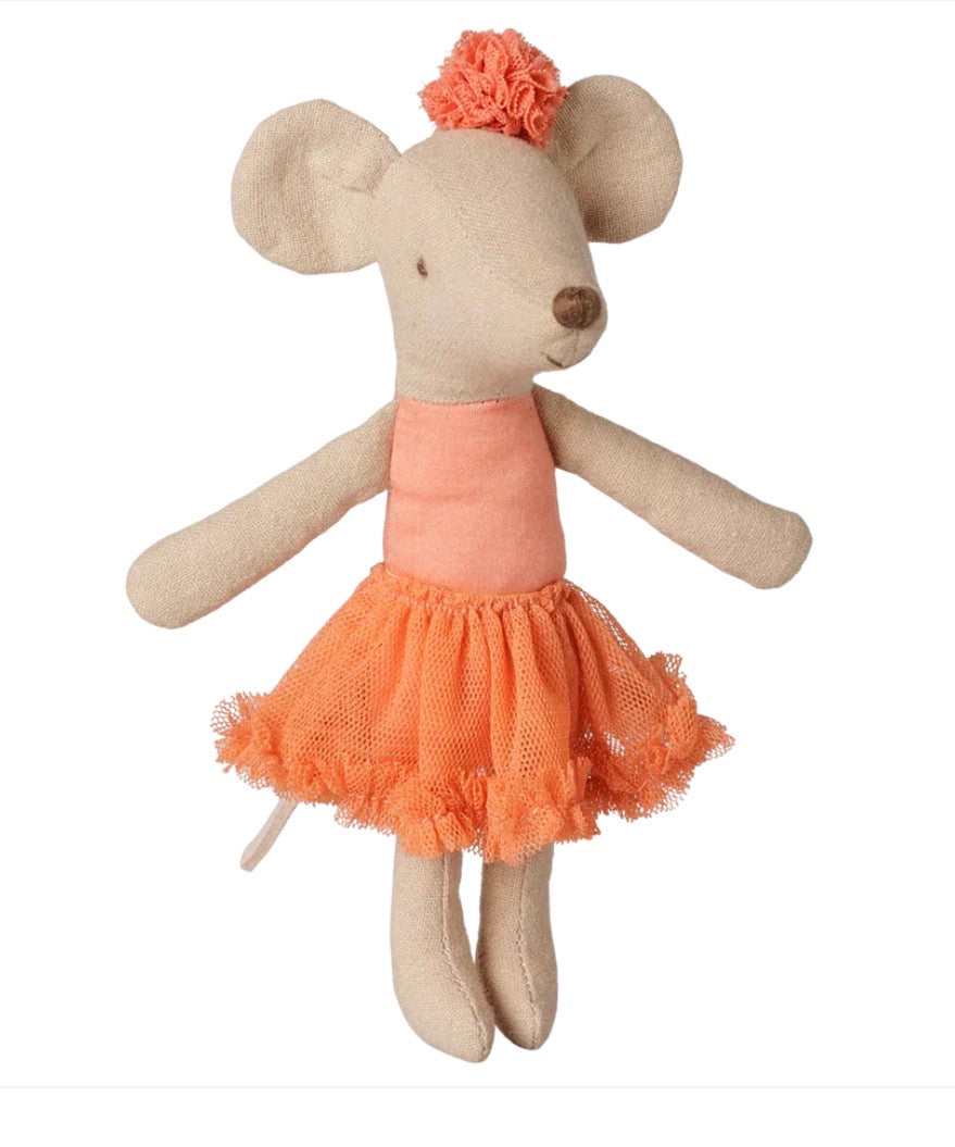 Maileg Ballerina mouse, Big sister - Dusty coral