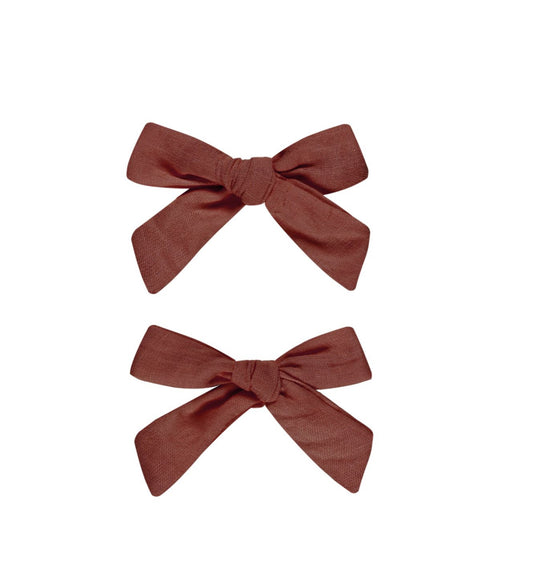 BOWS, SET OF 2 ||RUBY