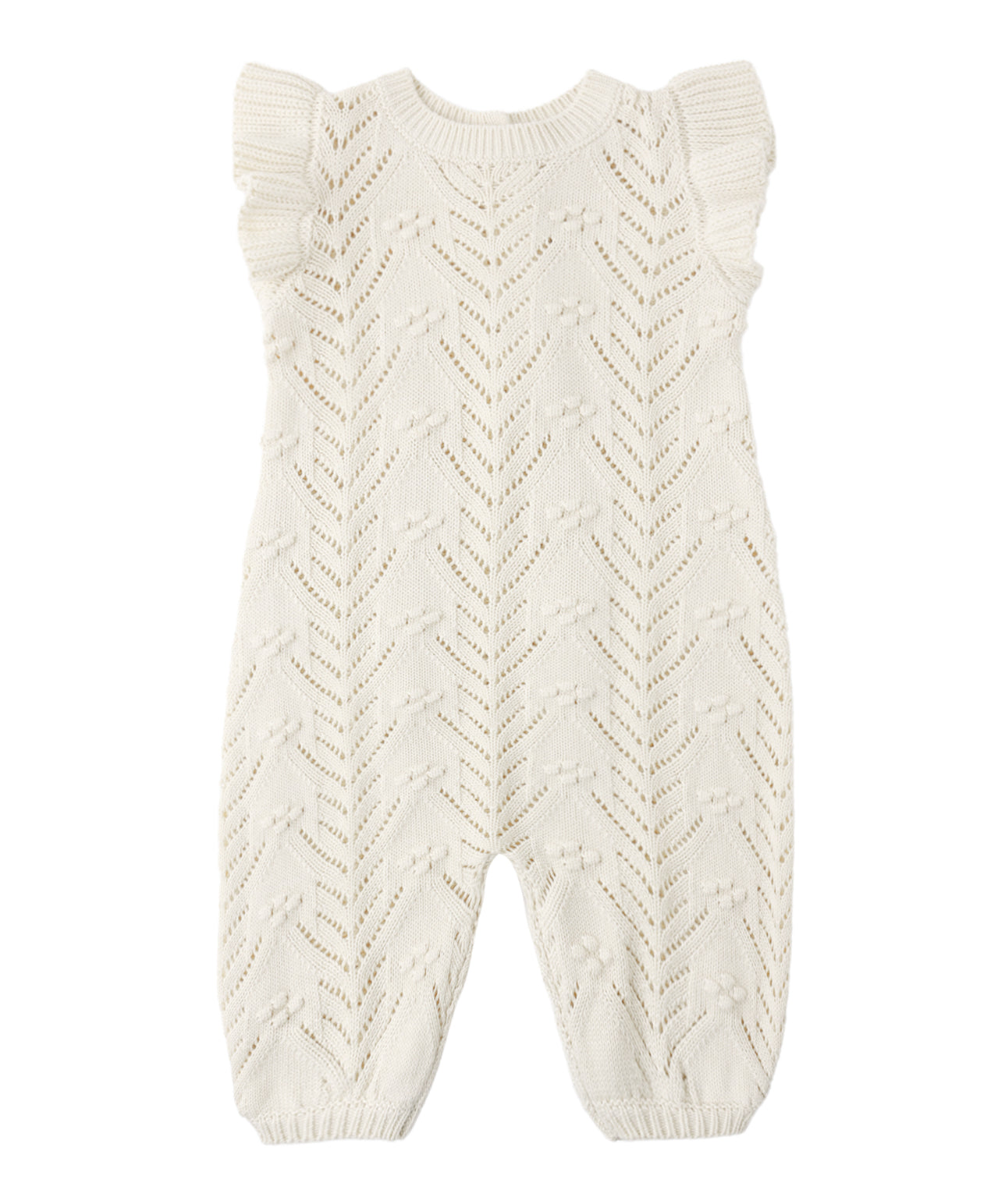 MIRA KNIT ROMPER NATURAL
