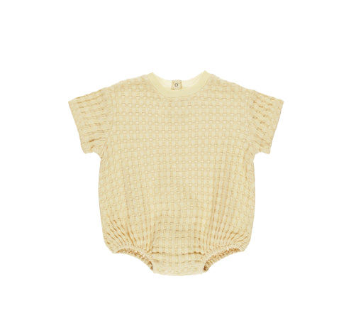 Relaxed Bubble Romper Yellow