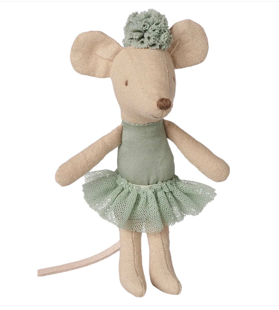 Maileg Ballerina mouse, Little sister - Vintage mint