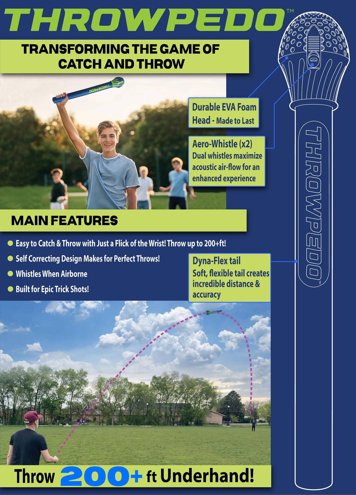 THROWPEDO - The Ultimate Long-Distance Throw and Catch Game!