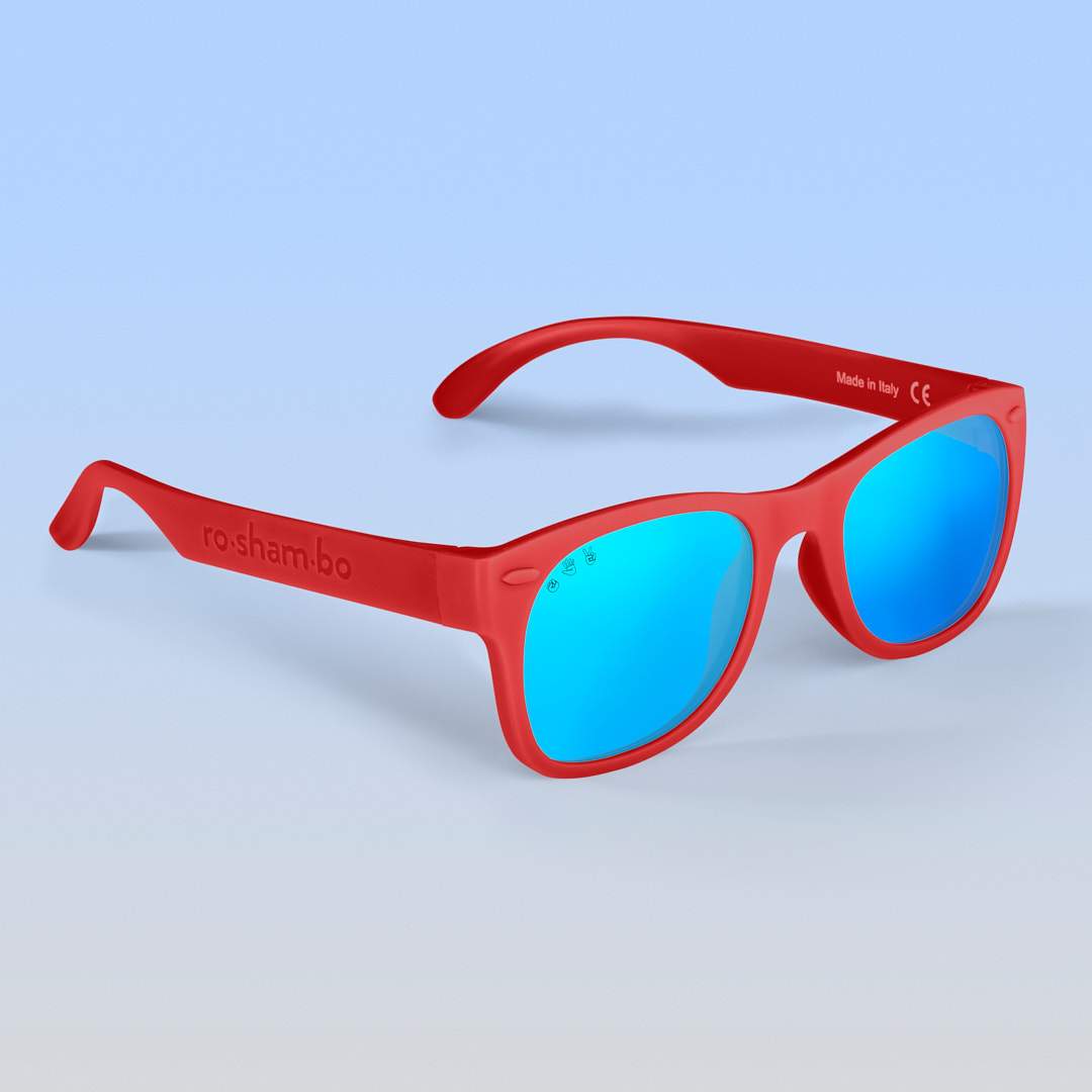 Red Sunglasses: Baby (Ages 0-2) / Grey Polarized Lens