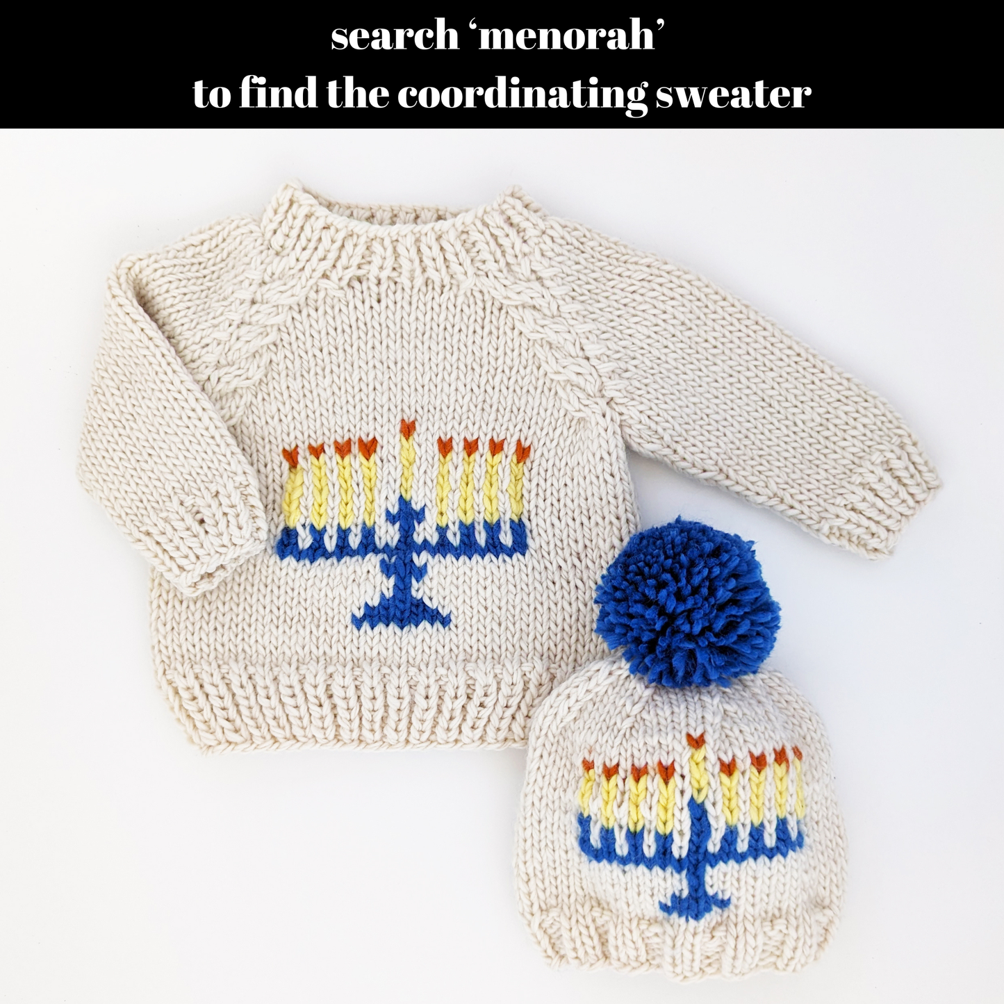 Menorah Beanie Hat for Baby & Kids