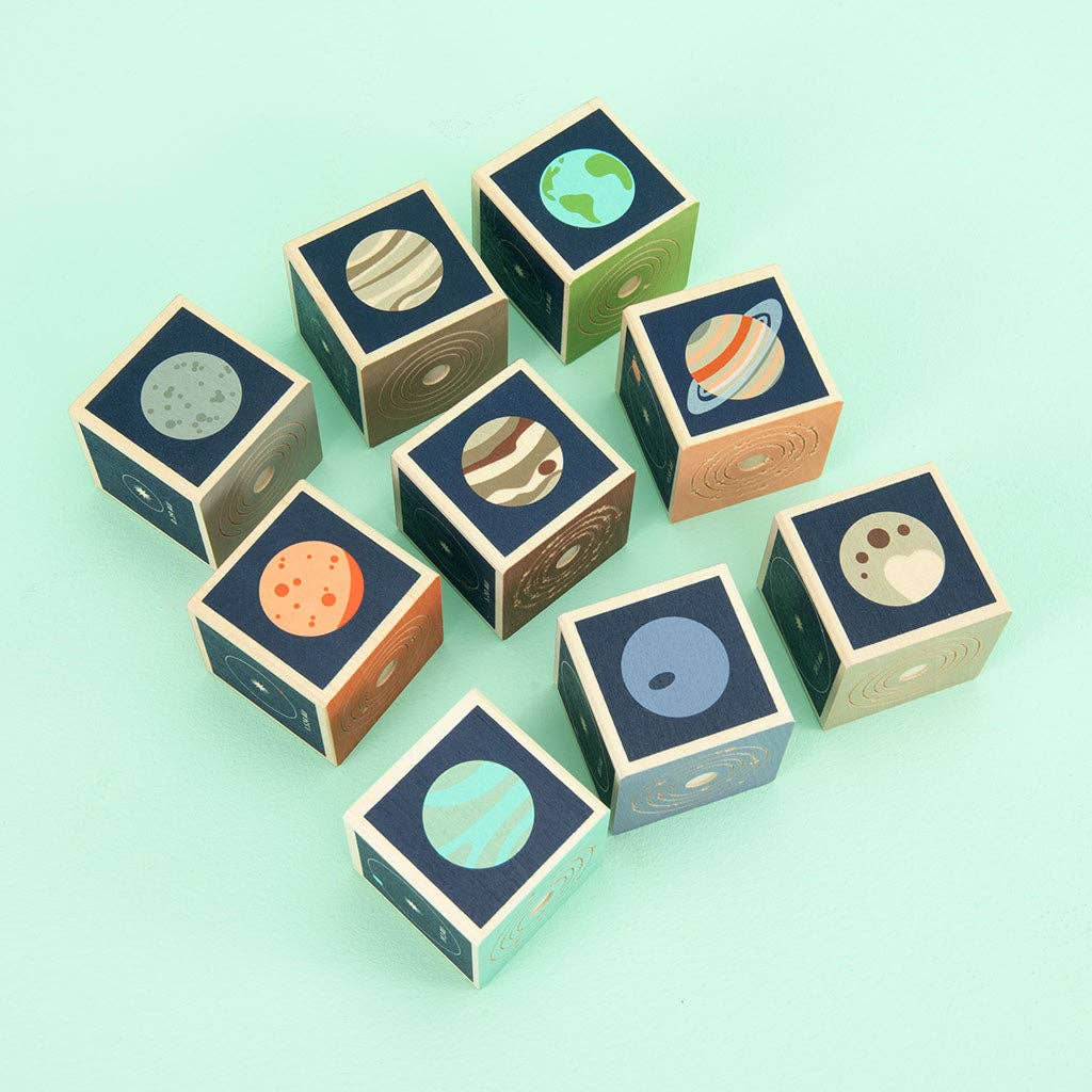 Planet Wooden Blocks