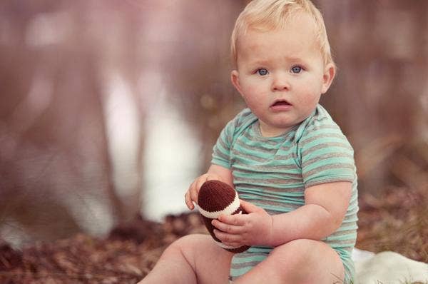 Football Rattle
Organic Baby Toy -(Handmade)