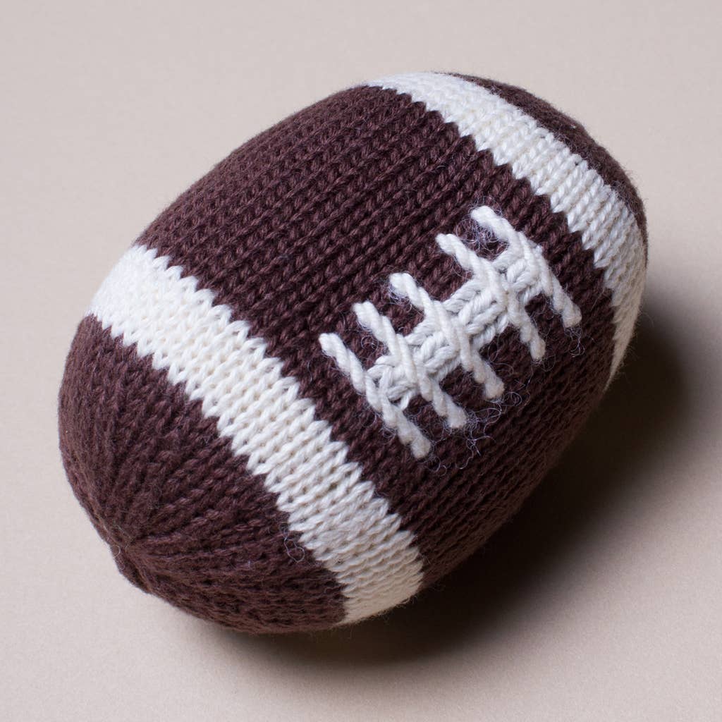 Football Rattle
Organic Baby Toy -(Handmade)