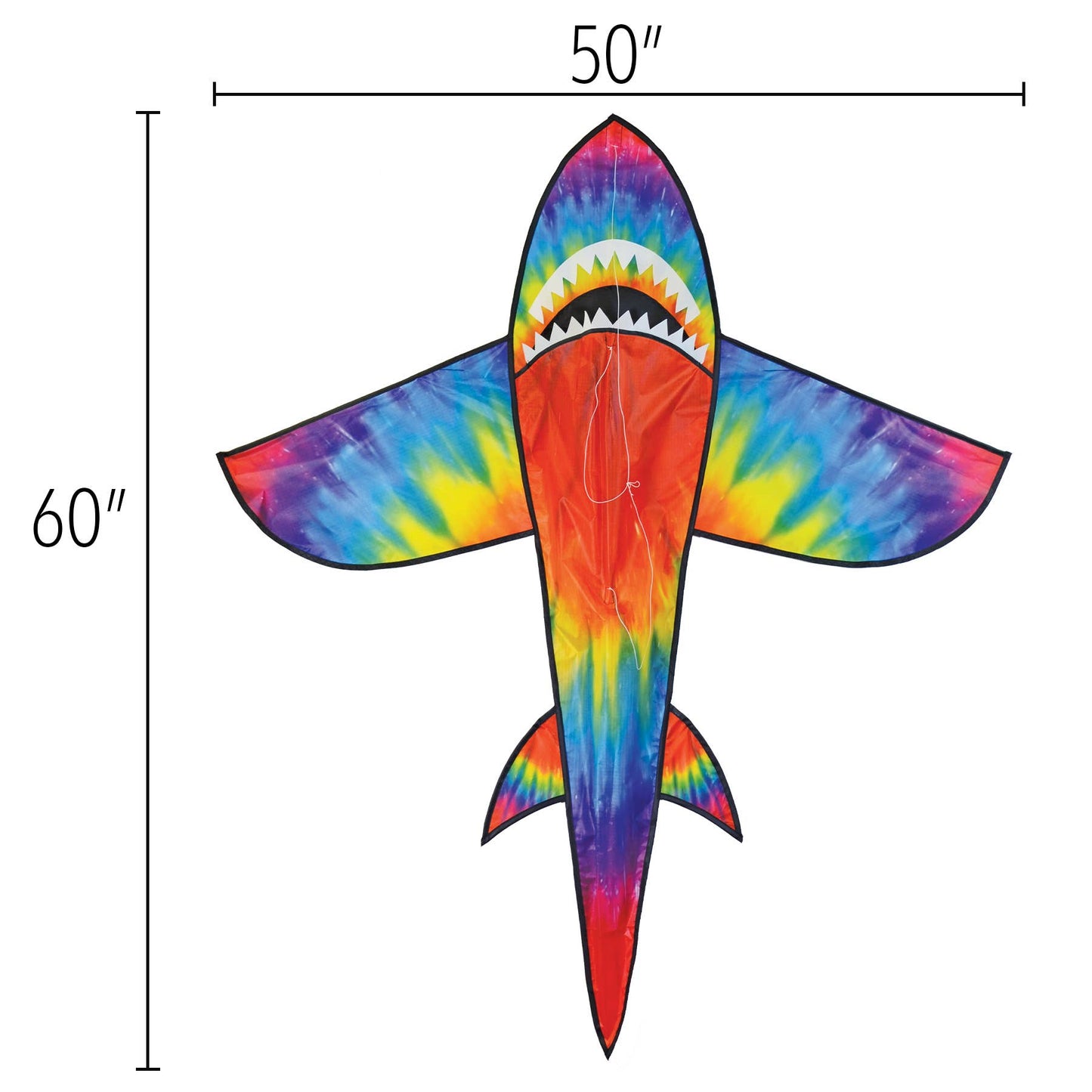 5' 3D Tie Die Shark Kite