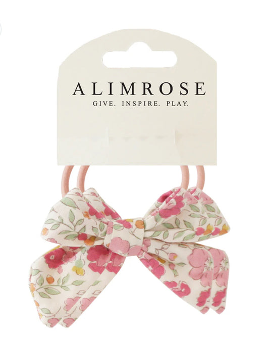 Bow Hair Tie Set Rose Garden