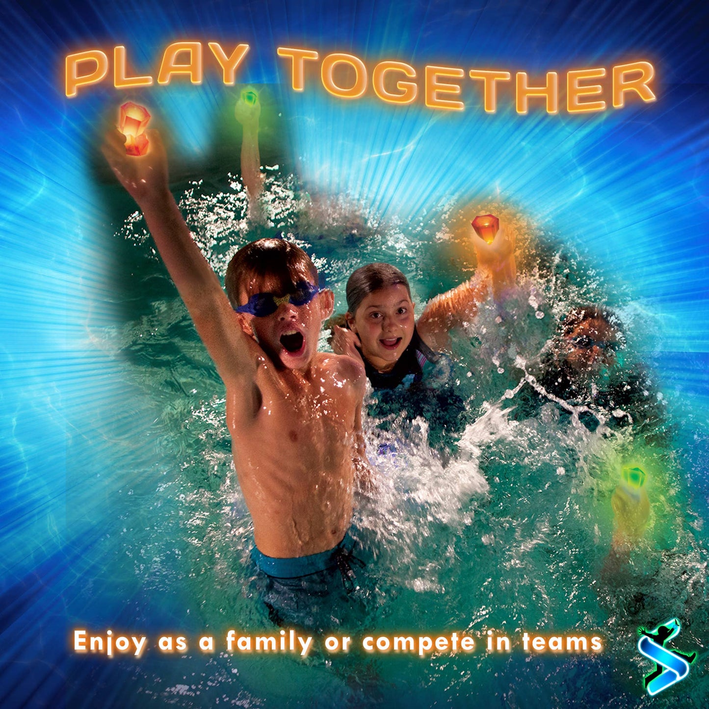 Pool Party: Glow in the Dark Pool Toys & Game Set