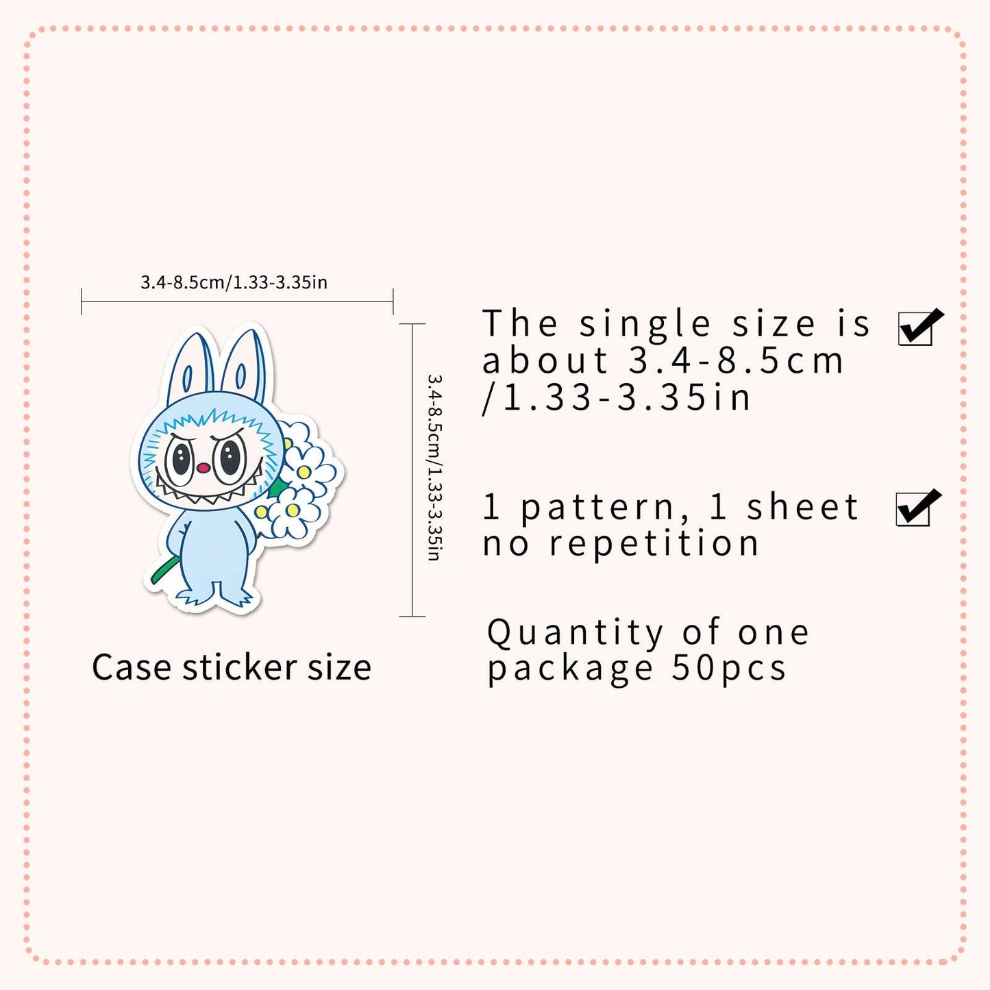 Labubu cute deco sticker