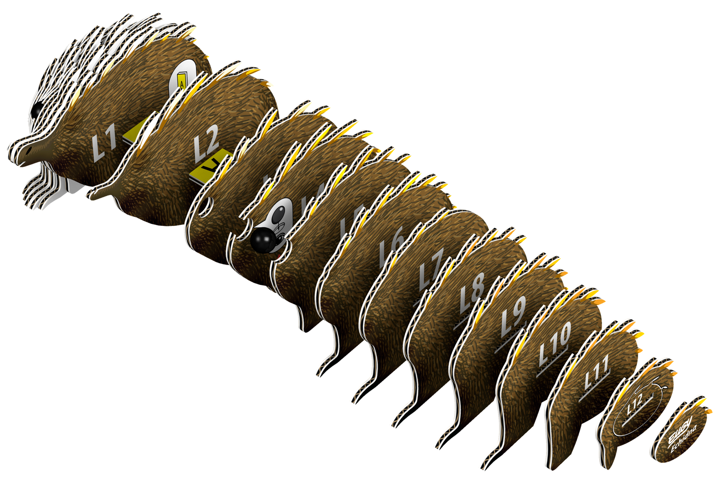 EUGY Echidna 3D Puzzle