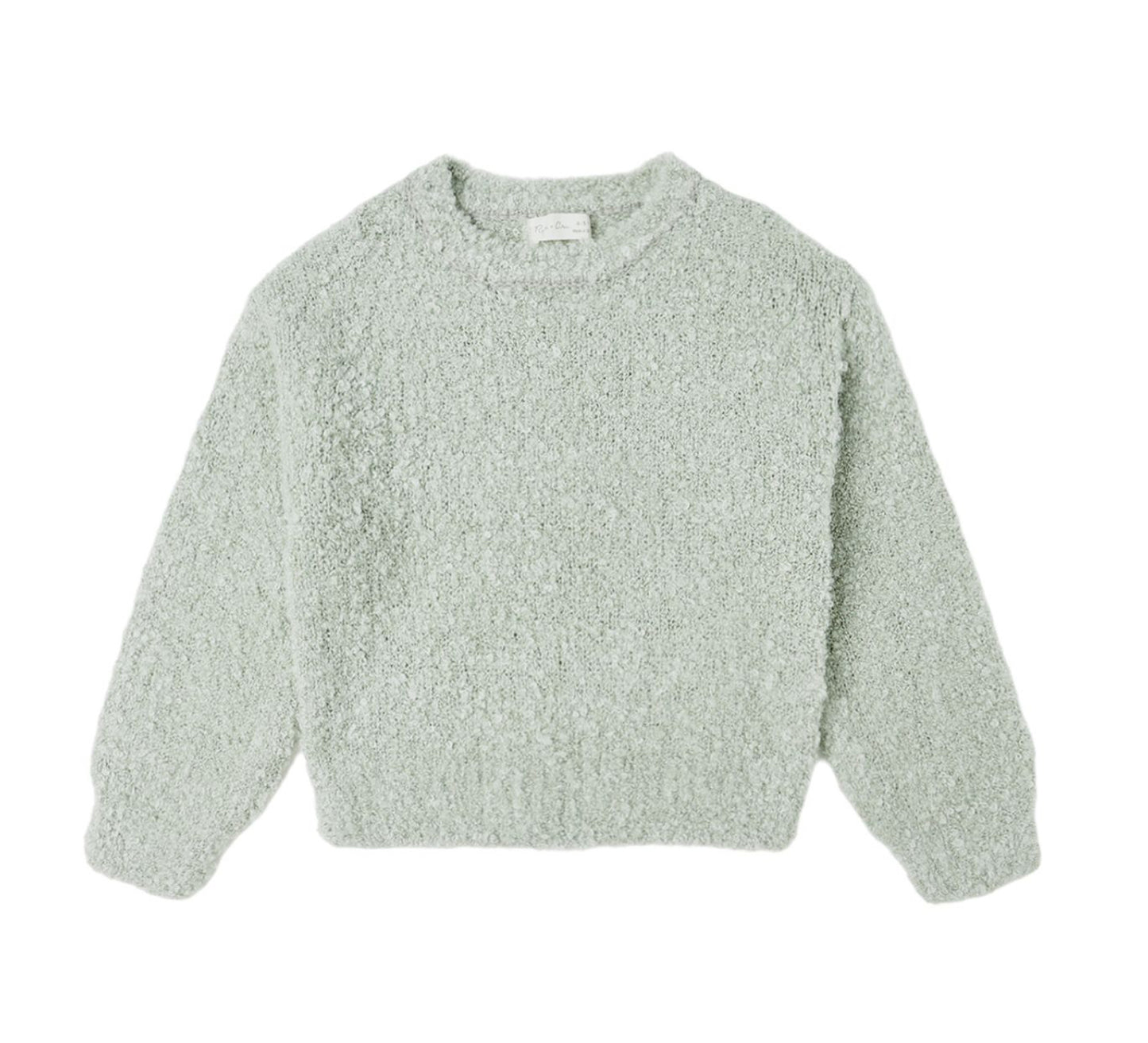 PISTACHIO BOUCLE ASPEN SWEATER