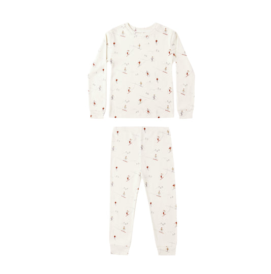 SKIERS ORGANIC LONG SLEEVE PAJAMA SET