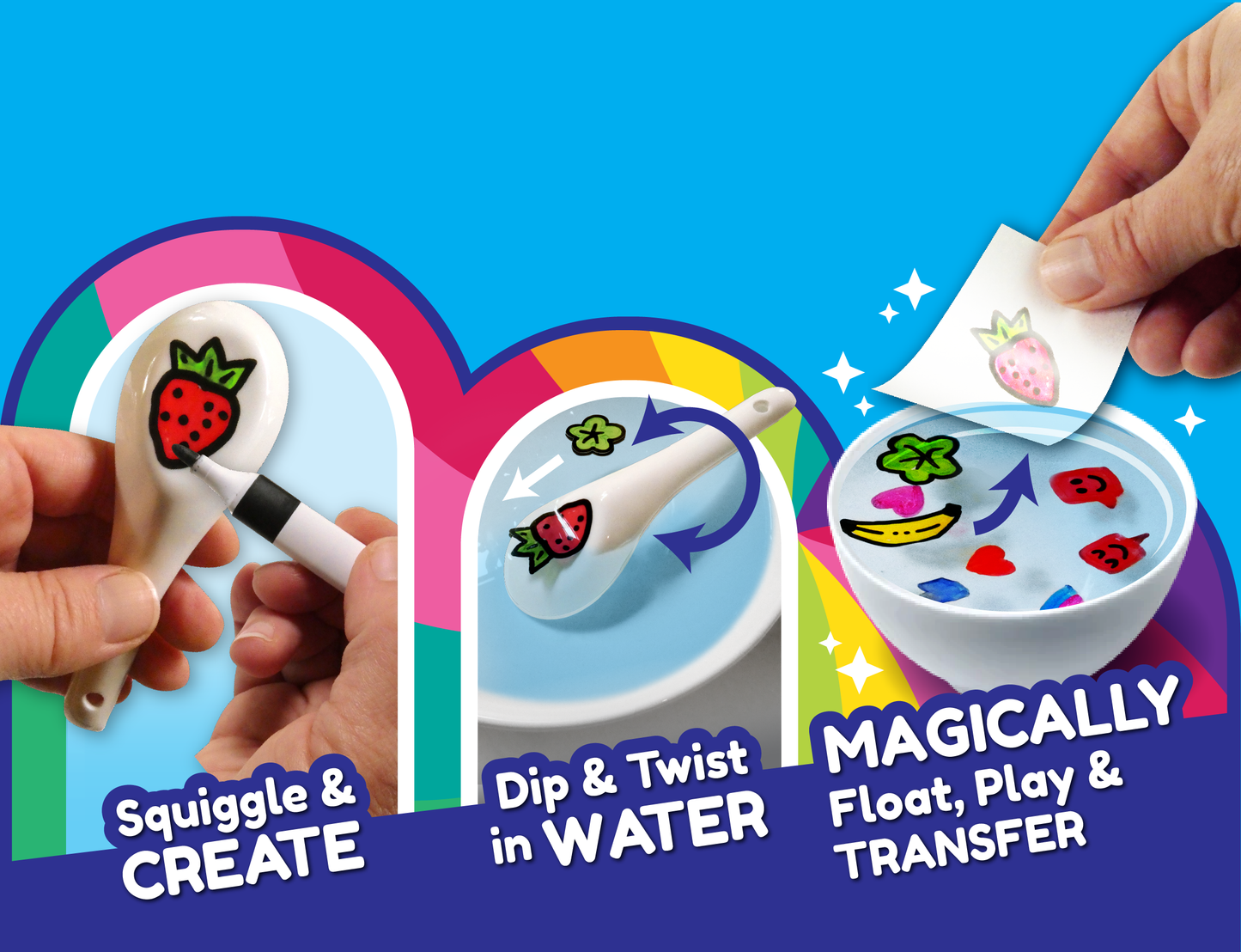 Water Art Magical Water Markers 16 pack with Ceramic Spoons