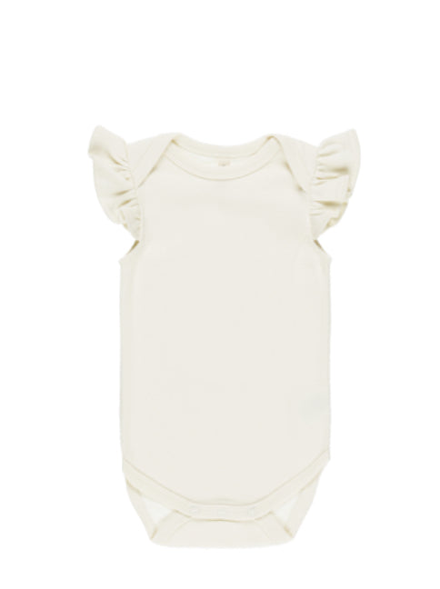 FLUTTER SLEEVE BODYSUIT || IVORY