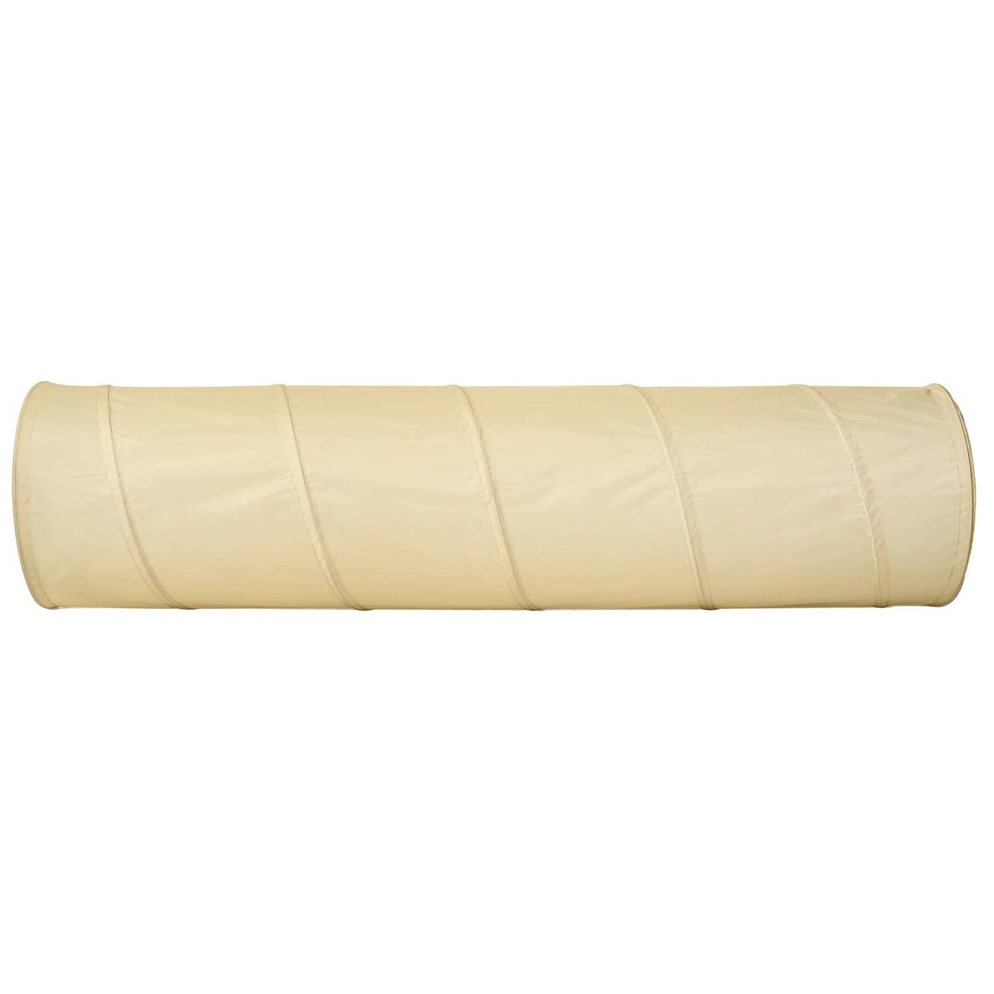 Kids Play Tunnel with Eco-Friendly Recycled Fabric: Gingham Beige