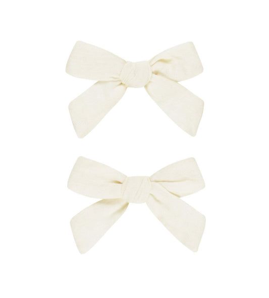 BOWS, SET OF 2 ||IVORY