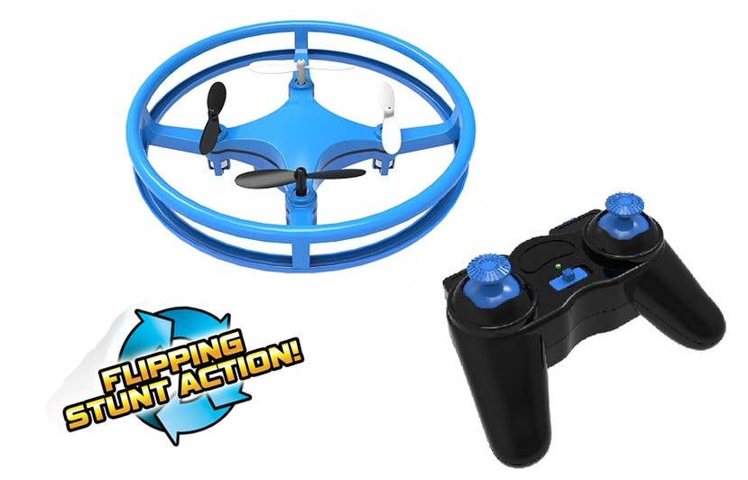 Sky Lighter Glow Disc Drone - RC Light Up UFO Blue