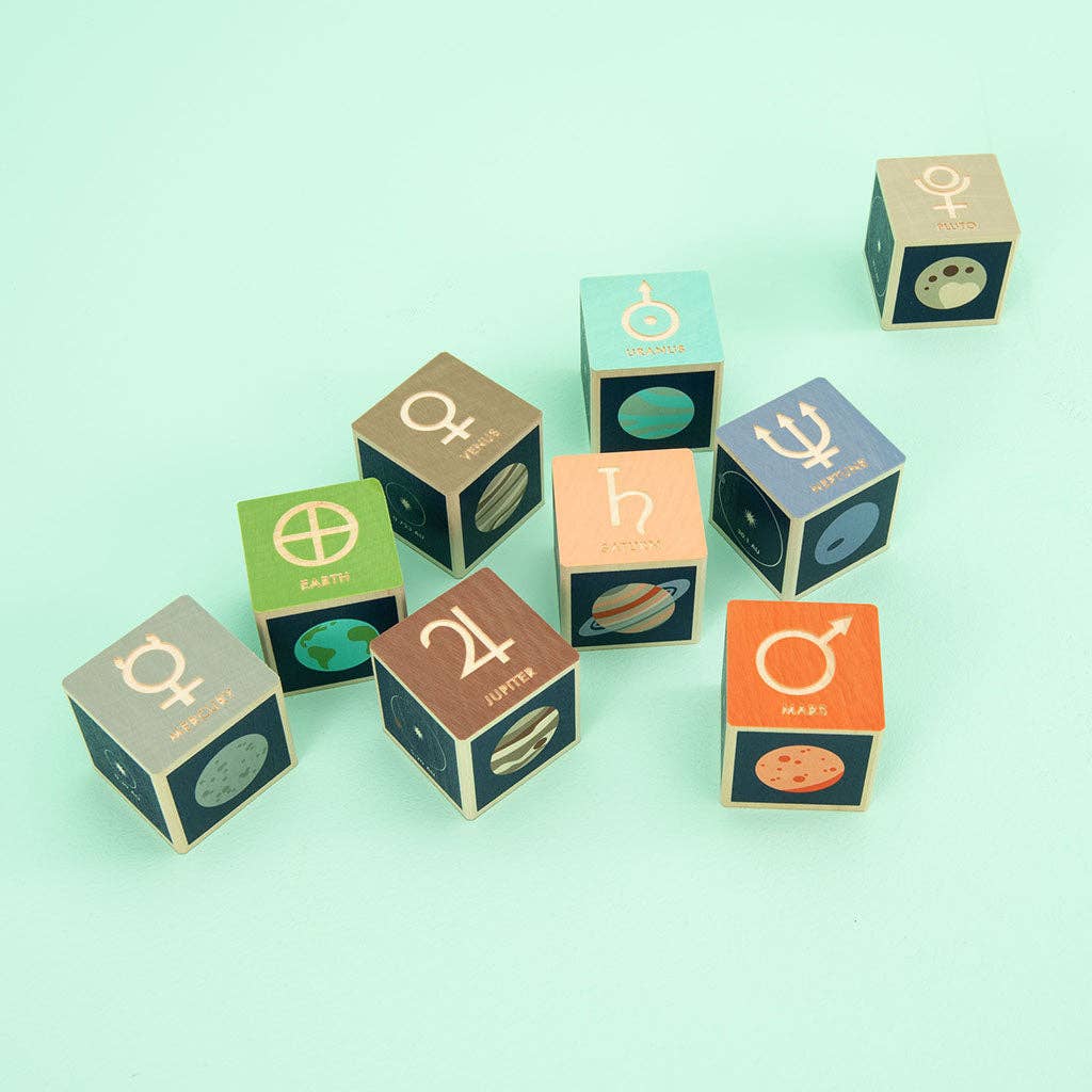 Planet Wooden Blocks