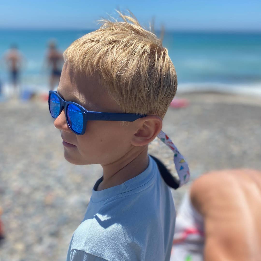 Navy Sunglasses: Baby (Ages 0-2) / Grey Polarized Lens