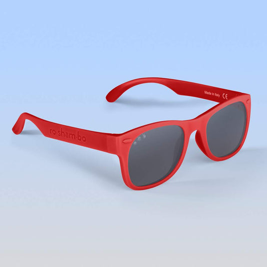 Red Sunglasses: Baby (Ages 0-2) / Grey Polarized Lens