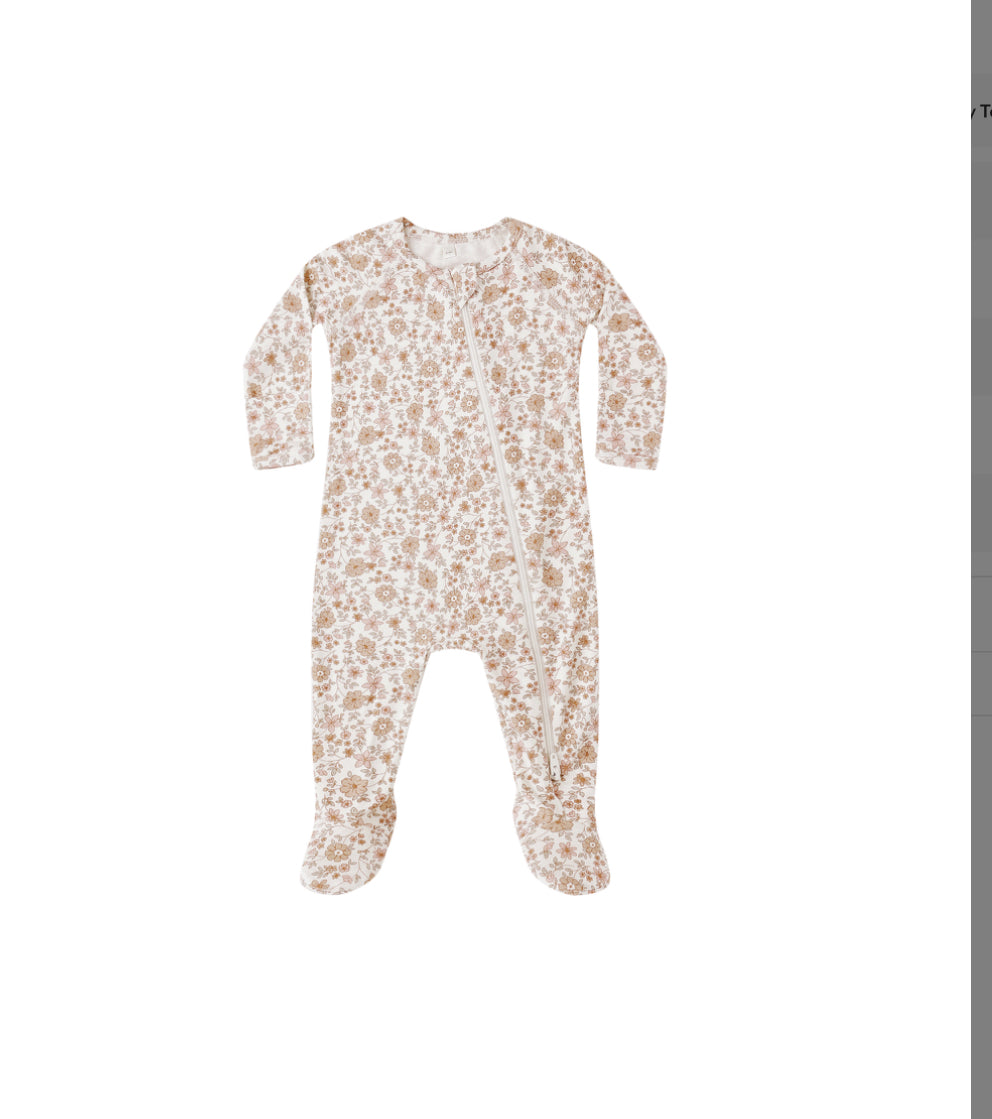 BLOOM BAMBOO ZIP FOOTIE