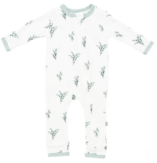Kyte Baby Zippered Romper in Eucalyptus