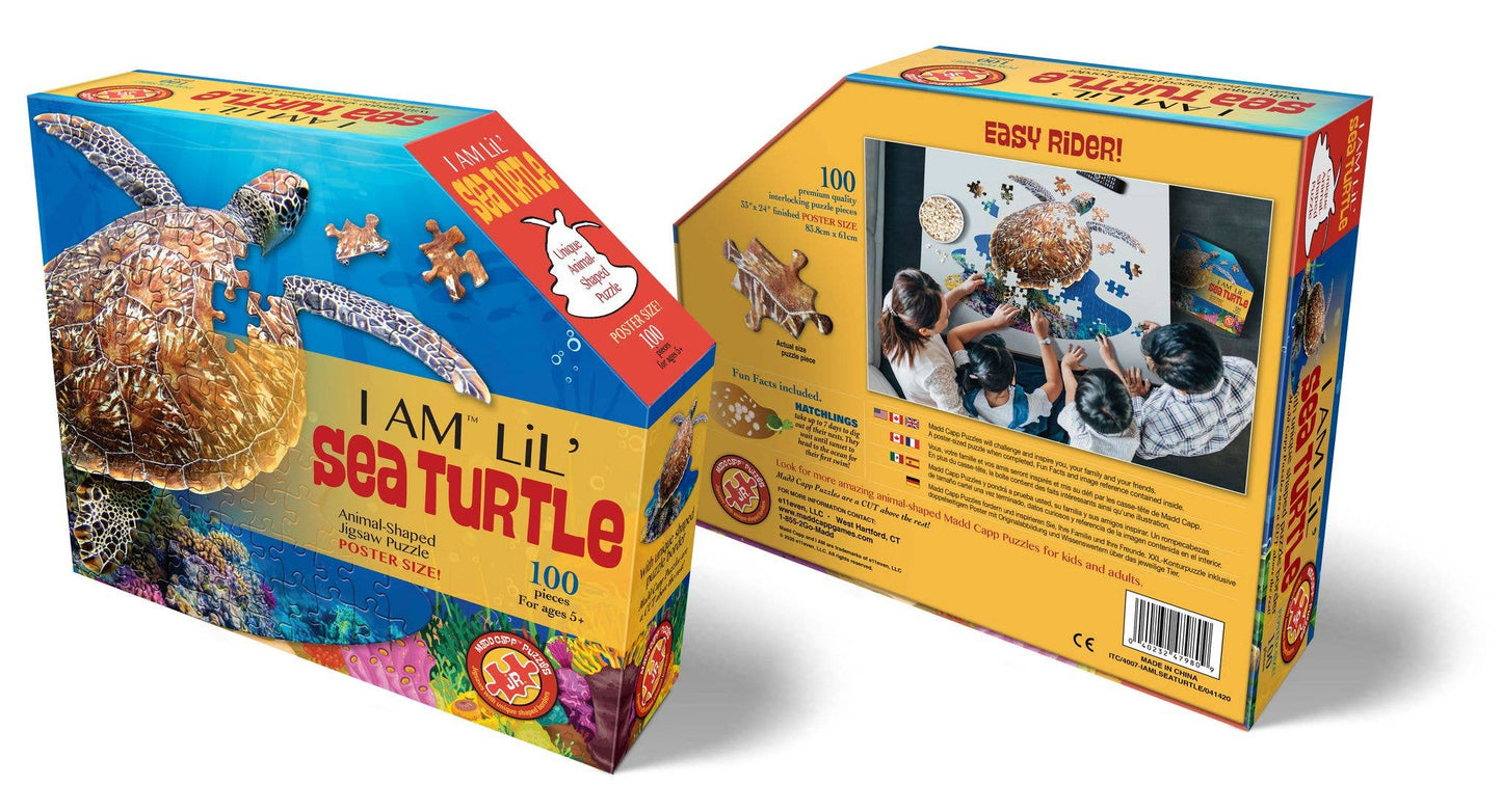 I AM Lil SEA TURTLE 100 piece jigsaw puzzle - gift