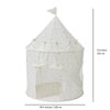 Recycled Fabric Play Tent Castle - Prints: Terrazzo Beige