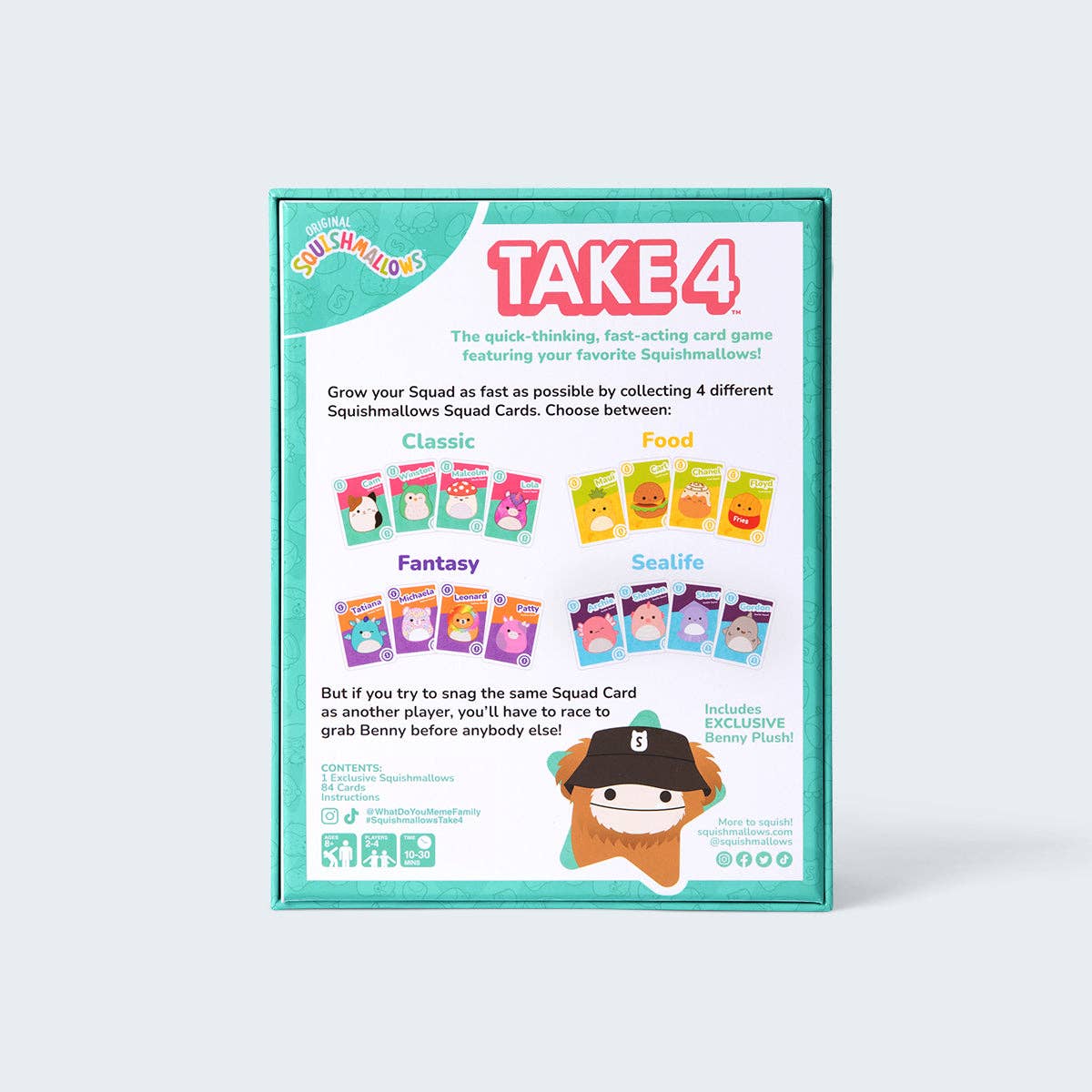 Squishmallows Take4: The Ultimate Family Game for Squishmallows Fans