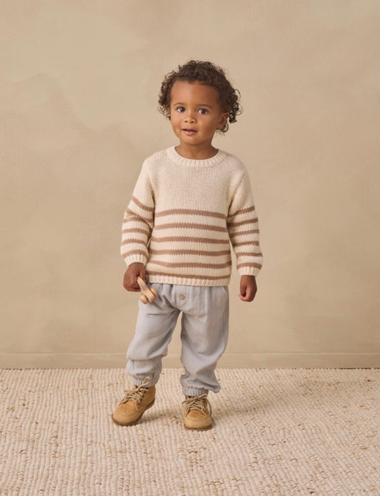 REX SWEATER ALMOND STRIPE