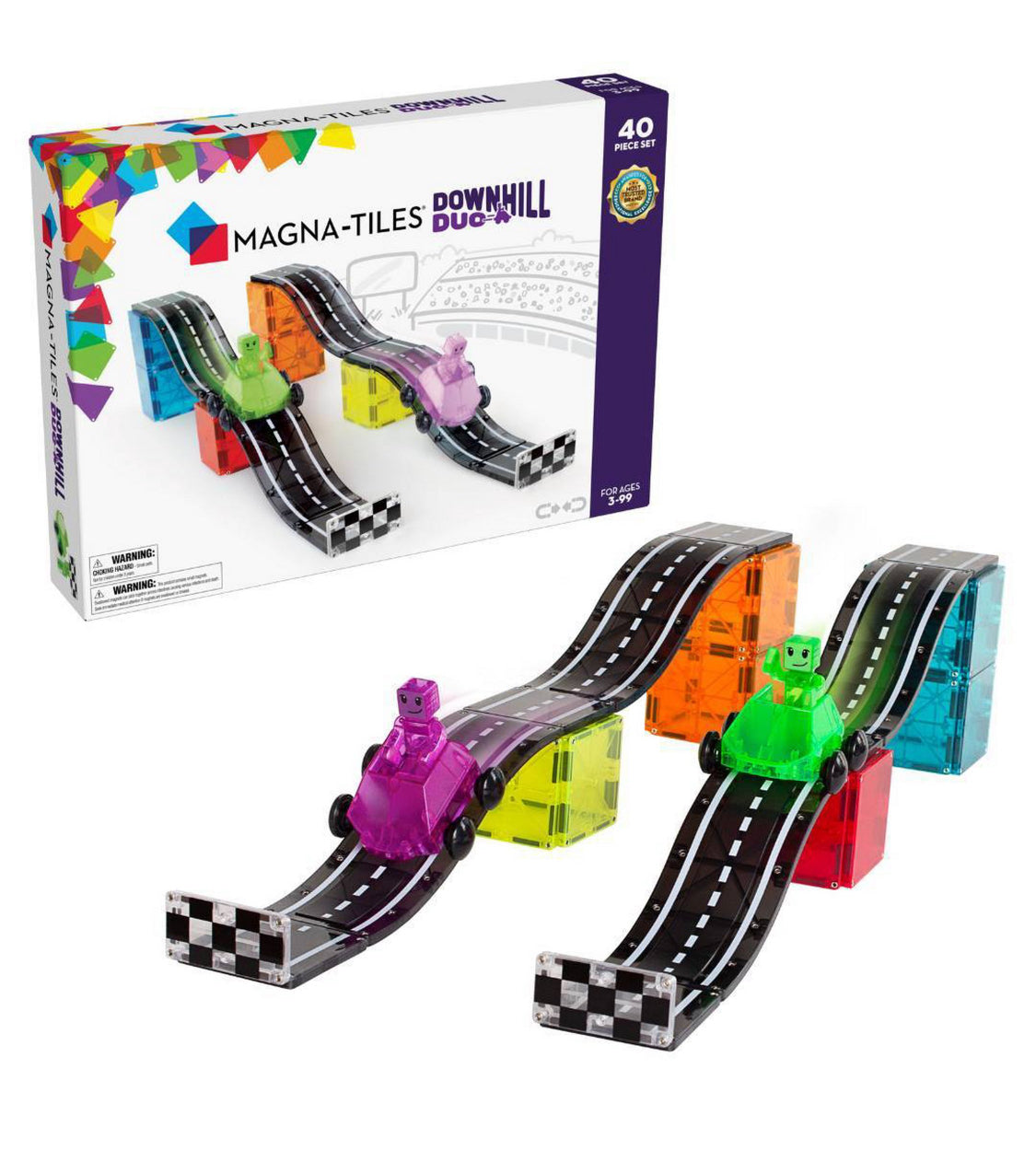 MAGNA-TILES DOWNHILL DUO 40-Piece Set