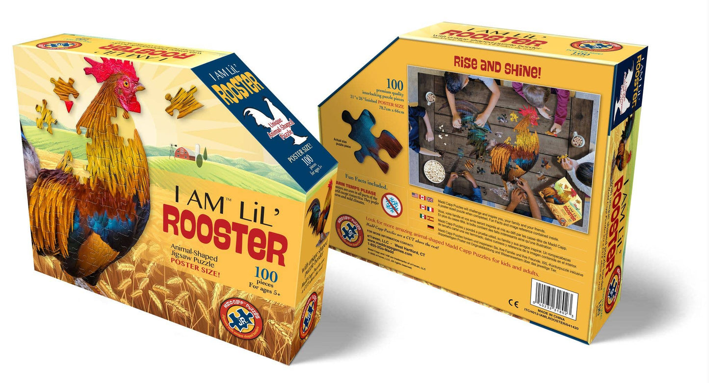 I AM Lil' Rooster 100 piece jigsaw puzzle - gift