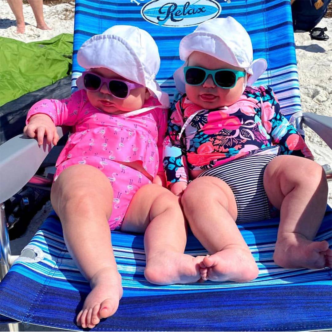 Lavender Glitter Sunglasses: Toddler (Ages 2-4) / Grey Polarized Lens