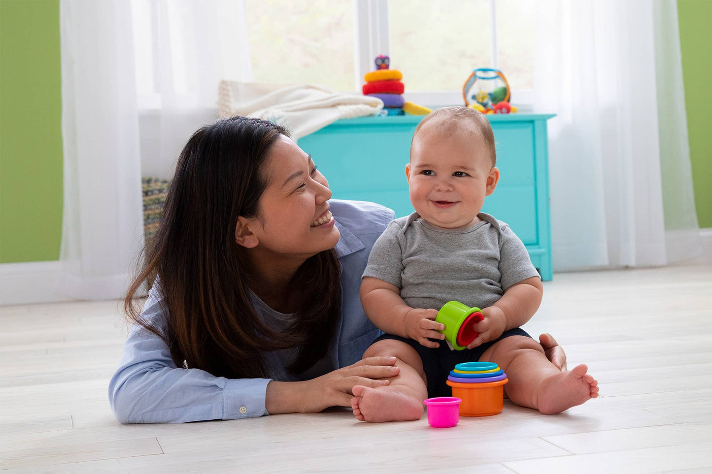 TOMY Lamaze Pile & Play Cups - Stacking Cups Toy