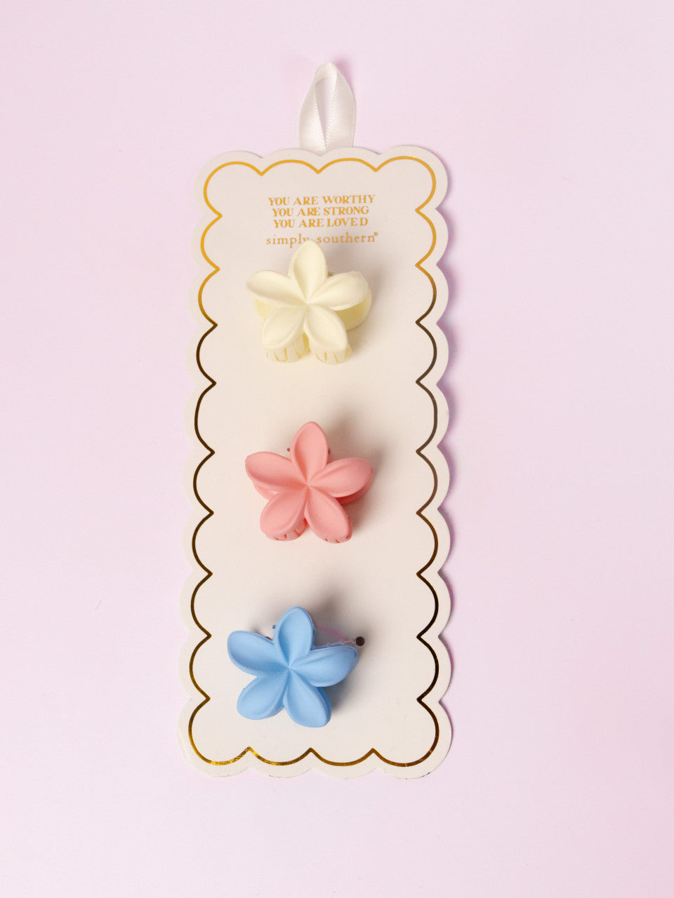 Simply Southern hair clip flower soft