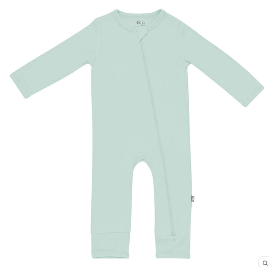 Kyte Baby Zippered Romper in Sage