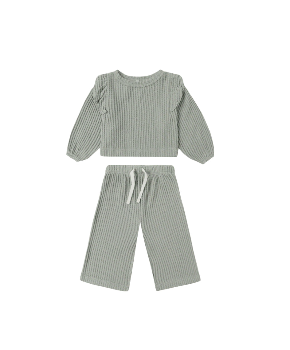 RUFFLE COZY SET || FERN