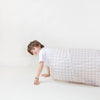 Kids Play Tunnel with Eco-Friendly Recycled Fabric: Gingham Beige