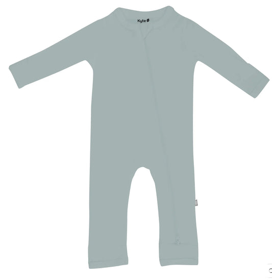 Kyte Baby Zippered Romper in Glacier