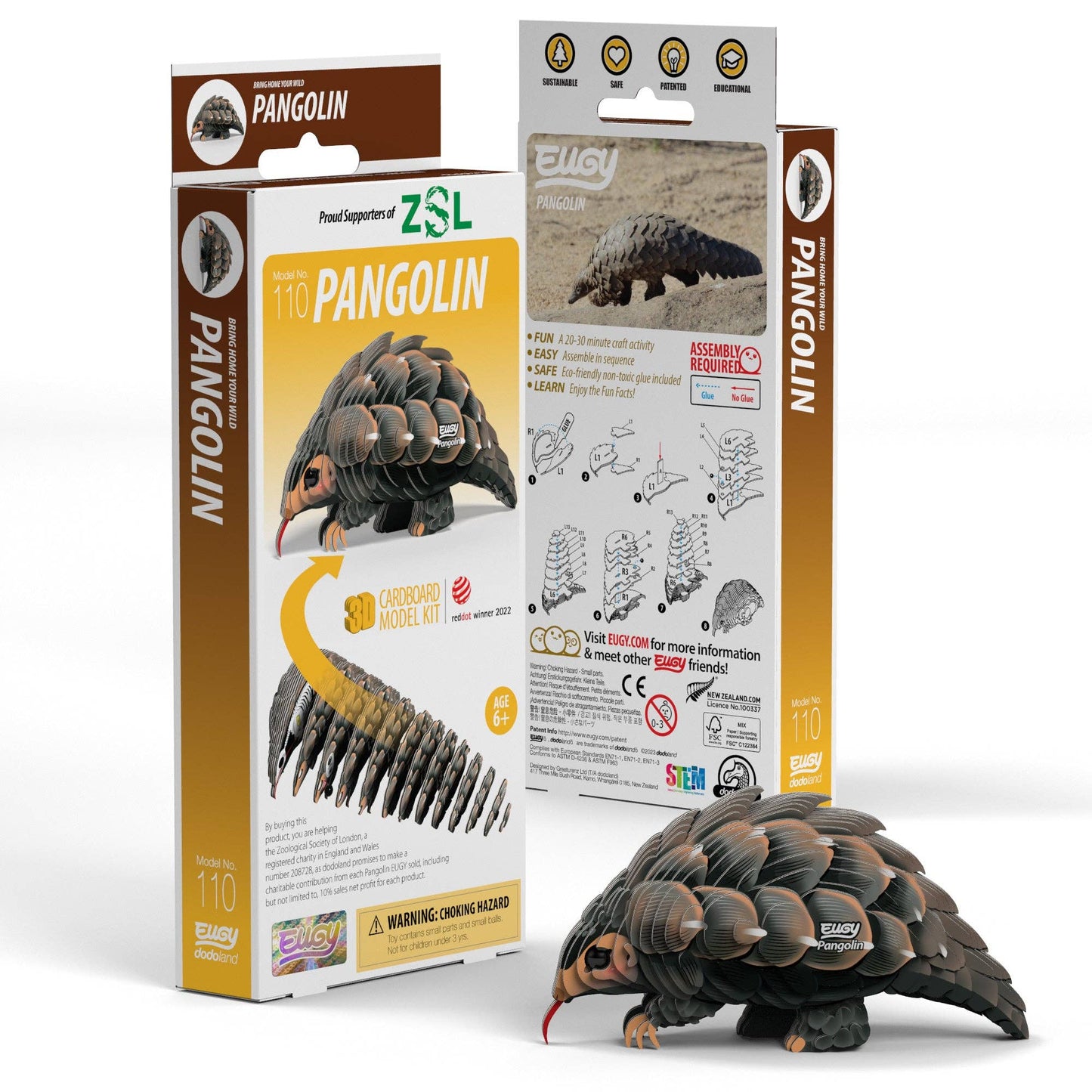 EUGY Pangolin 3D Puzzle