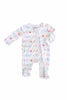 Little Sister Ruffle Zipper Footie