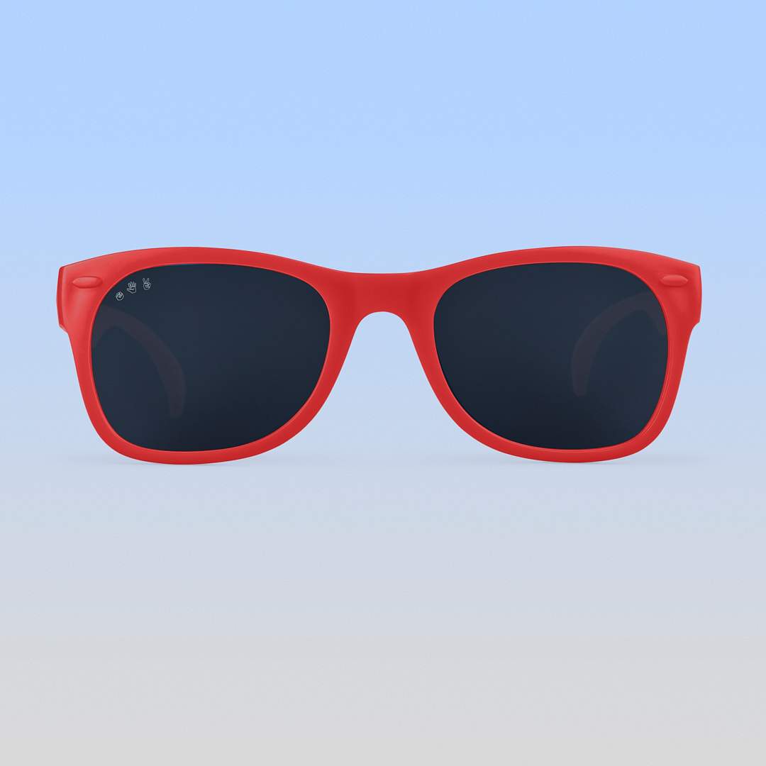 Red Sunglasses: Baby (Ages 0-2) / Grey Polarized Lens