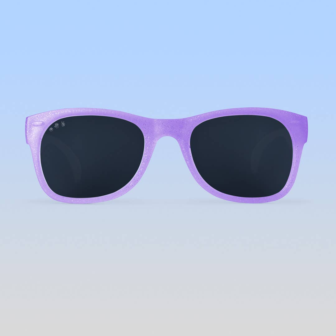 Lavender Glitter Sunglasses: Toddler (Ages 2-4) / Grey Polarized Lens