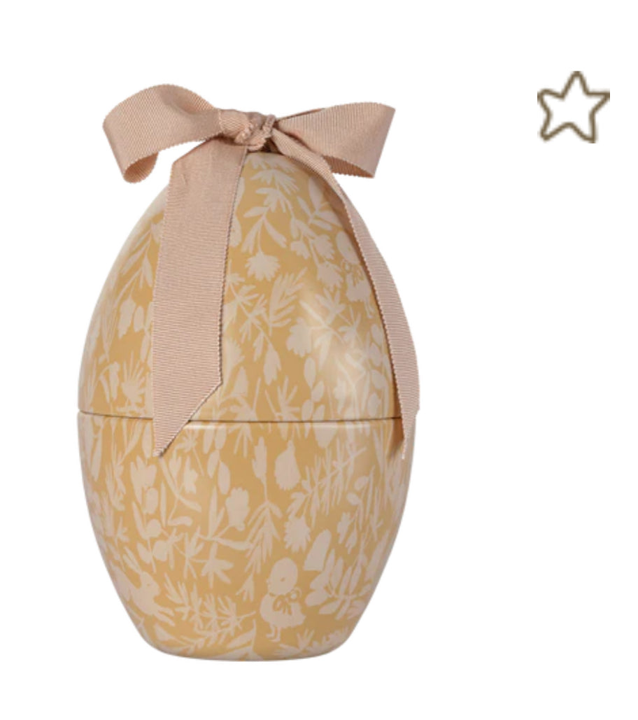 egg- powder, yellow cream or mint