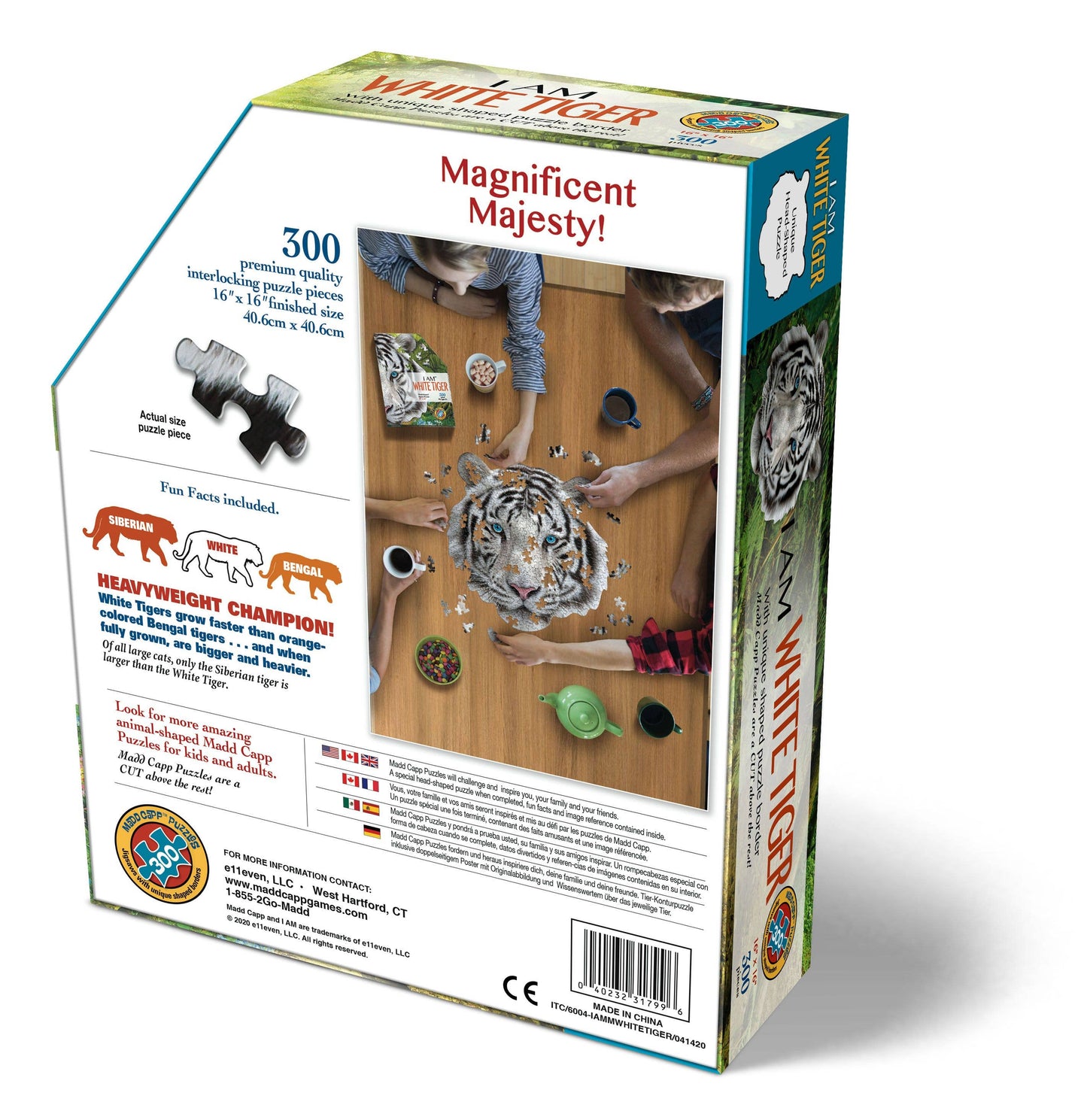 I AM White Tiger 300 piece jigsaw puzzle - gift