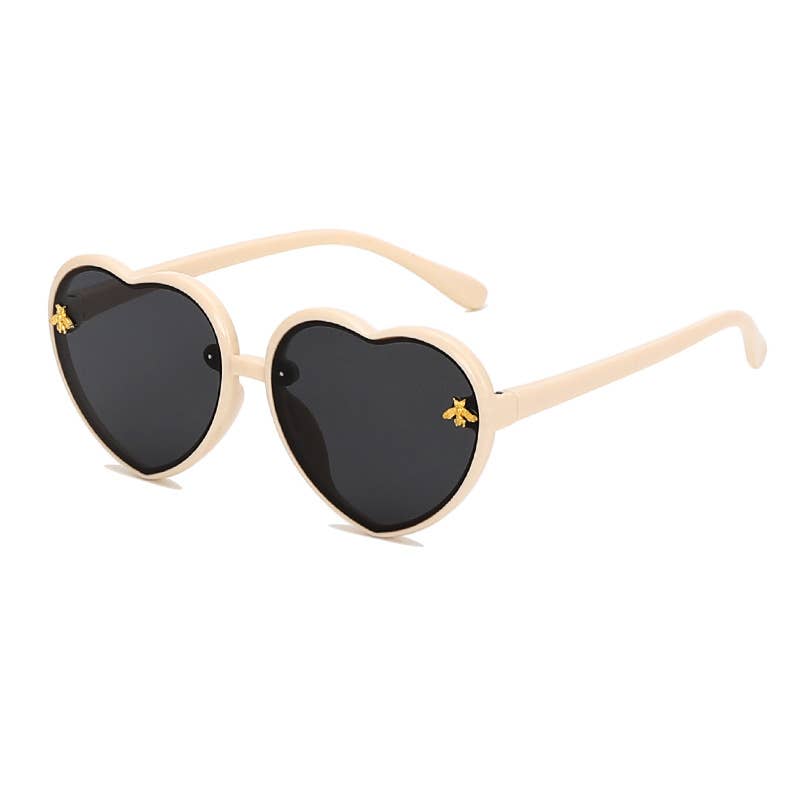 Heart Cute Children's Sunglasses kids summer Sunglasses: Peach
