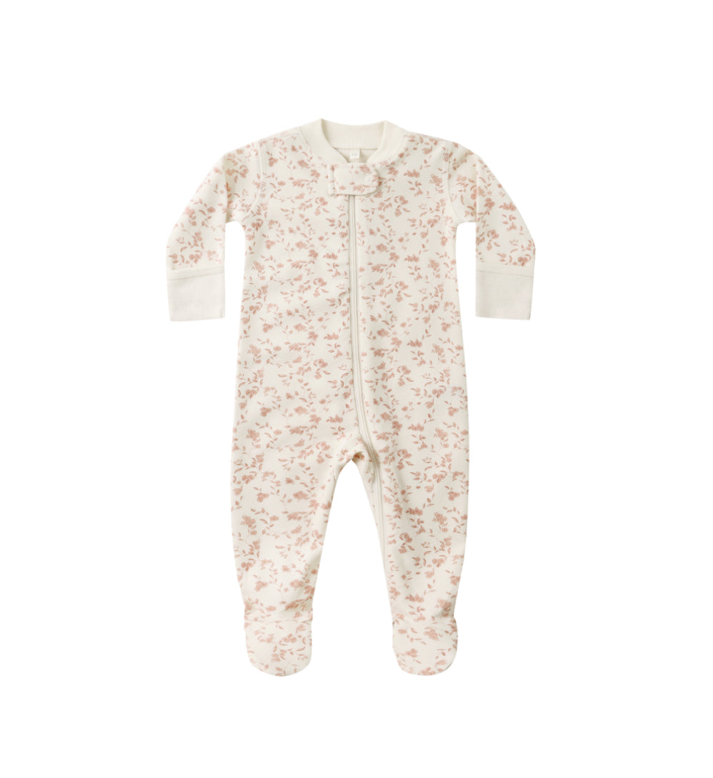 FRENCH GARDEN ZIP LONG SLEEVE SLEEPER FOOTIE